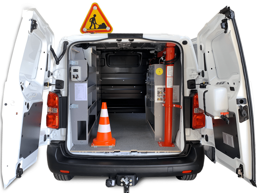 Aménagement utilitaire maintenance potence